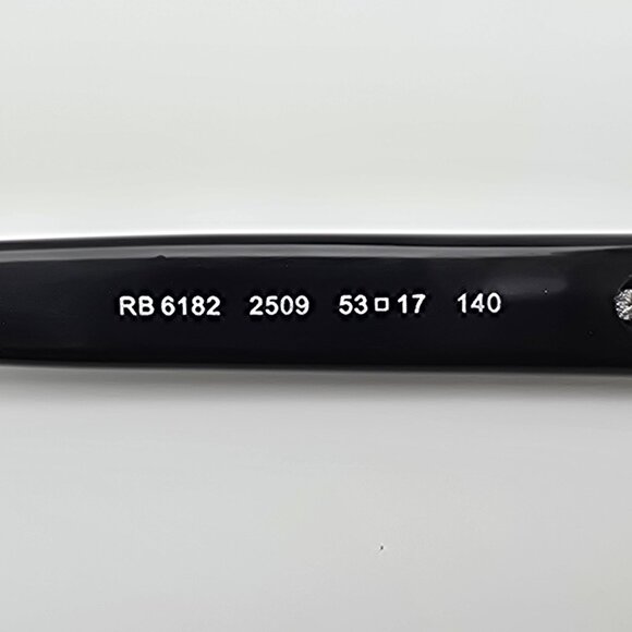 *SOLD* Ray-Ban RB6182 2509 Silver on Black Semi-Rimless Eyeglasses Frame w/ Case - Picture 8 of 15